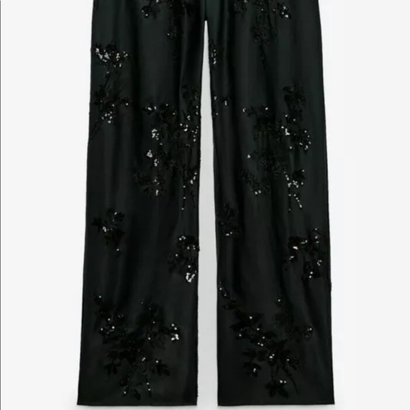NWT_ZARA FW21 WOMAN SEQUINNED EMBROIDERED SET OF TOP+PANT_XS - Picture 11 of 11